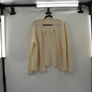 Vintage 1960s Cream Open Front Cardigan